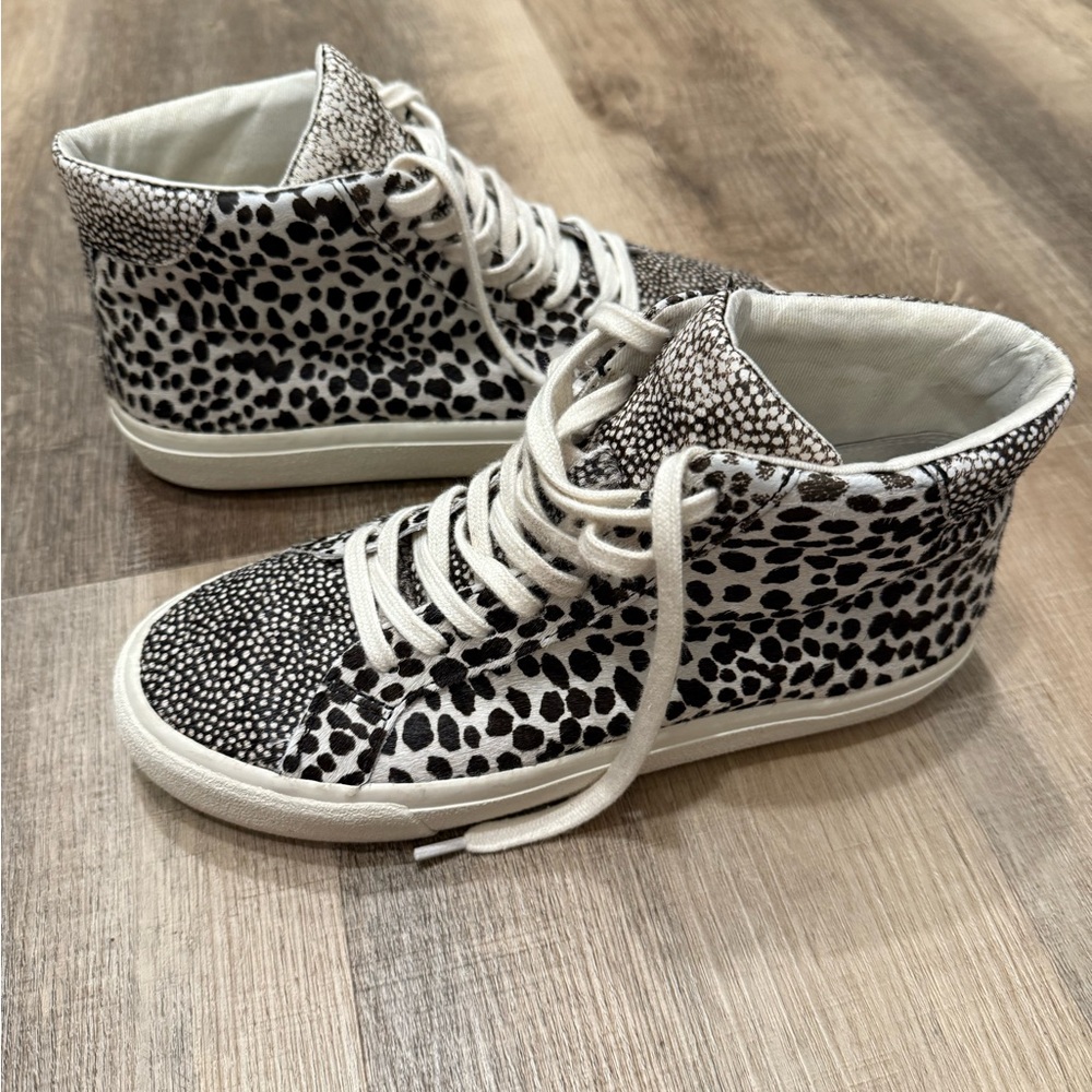 Stylish women’s Madewell High-Top Sneakers calf fur size 7.5